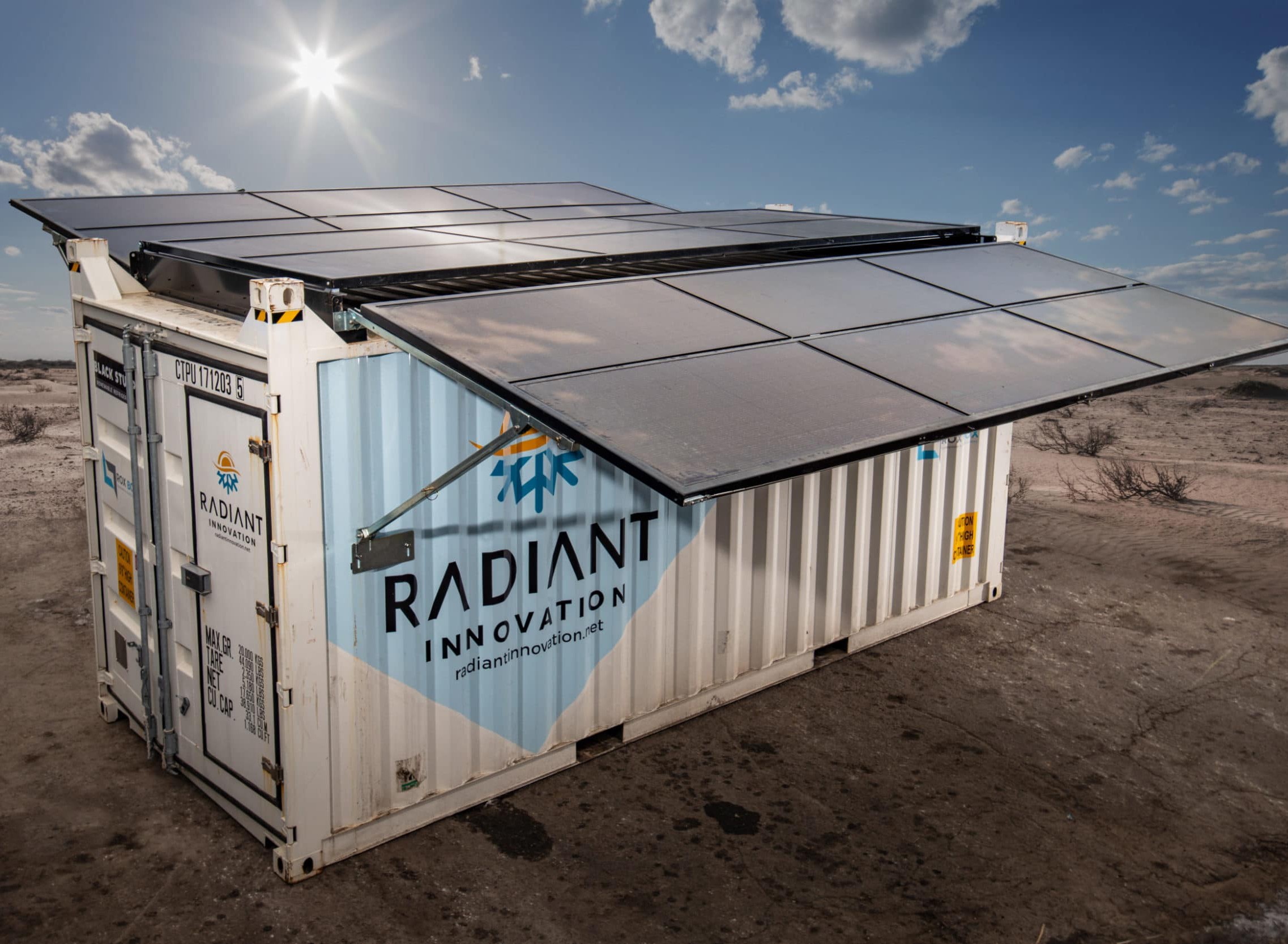 shipping container solar power